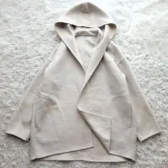 よ*こ様 現行 プラステ PLST ウールブレンドリバーフードコート アイボリー