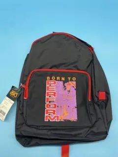 廃盤品レトロアシックスナイロンリュックサック黒×赤のサムネイル