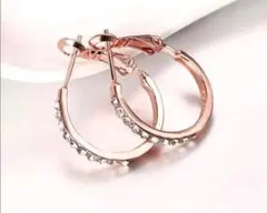 フープピアス・ティアドロップイアリングスワロフスキージルコニア