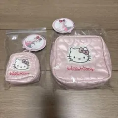 3Coins HELLO KITTY コスメポーチ モバイルチャーム 2点セット