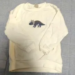 プティマイン　恐竜刺繍 トレーナー