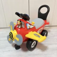 ミッキーマウス 手押し車 飛行機型おもちゃ 音声・ライト機能 動作確認済みのサムネイル