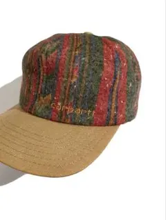 極上品 90s USA製 カーハート ウール ダック 6パネル キャップ 帽子