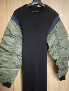 ZARA ボリュームスリーブ ニットトップス