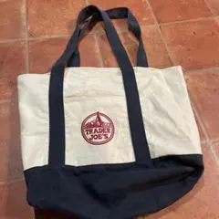 TRADER JOE'S トートバッグ アイボリー/ネイビー