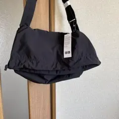 UNIQLO U ブラック ショルダーバッグ