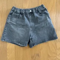 【10/22まで限定/値下げ】グレー デニムハーフパンツ700→600円