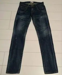 美品 ungrid ダメージ加工スキニーデニムジーンズ