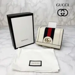 美品 GUCCI 三つ折り財布 プチマーモント シェリーライン 021 美品 GUCCI 三つ折り財布 プチマーモント シェリーライン 021 - メルカリ