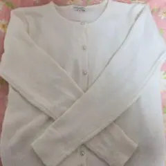 パール付きカーディガン