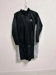 adidas フード付きロングコート ベンチコート