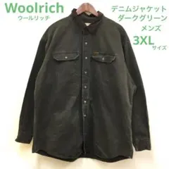Woolrich デニムジャケット　ダークグリーン　メンズ　3XLサイズ