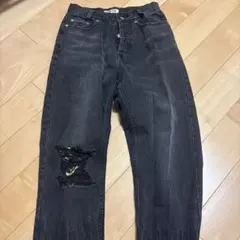 MILKFED ダメージデニムパンツ ブラックのサムネイル