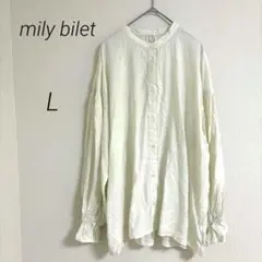 mily bilet 美品 長袖シャツ アイボリー Lサイズのサムネイル