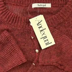 Andequal アンドコール wave design sheer knit