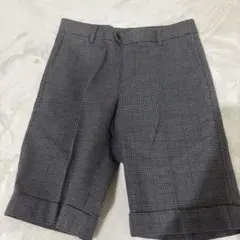 グレー系チェック柄ショートパンツ【美品】