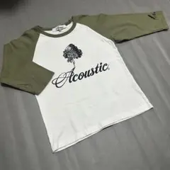 Acoustic アコースティック ラグラン 七分袖Tシャツ 140