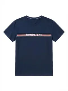 SUN VALLEY ロゴTシャツ ネイビー M 欧州インポート