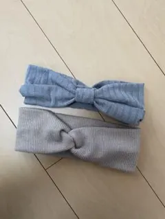 リボンデザインヘアバンド2点セット