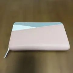 ピンク&グレーの合成皮革マルチケース