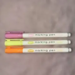 soft marking pen パステルカラー 蛍光ペン 3本セットのサムネイル