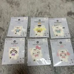 セリア サンリオ パイルワッペン 6点セット アイロンシール 布 手芸