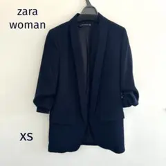 zara woman テーラードジャケット　丈長め　シャーリング袖のサムネイル