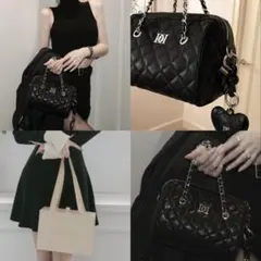 Darich ダーリッチ キルティング ミニボストンバッグ ノベルティ