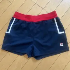 FILA ネイビー/レッド ハーフパンツ