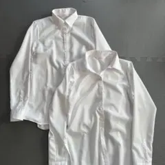 【洋服の青山】Precious ホワイト 長袖ワイシャツ 7号 2枚セット