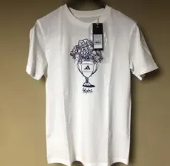 新品未使用　Adidas ホワイト Tシャツ M 花瓶デザイン