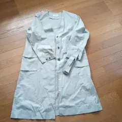 HUMAN WOMAN スプリングコート ライトグレー M
