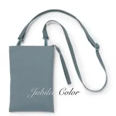SALE 無印良品ミニサコッシュ　ジュビリーカラー　スモーキーブルー★チャーム付のサムネイル