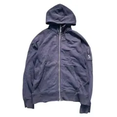 7AS6 NIKE フルジップパーカー　ネイビー　L スウェット地　古着used