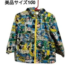 防寒着★雨対策にも！美品★ディズニー★ミッキー★コミックデザイン