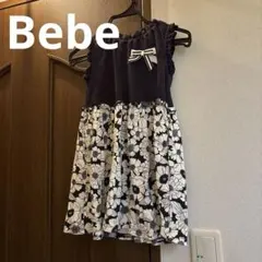 べべ　Bebe 花柄ノースリーブワンピース