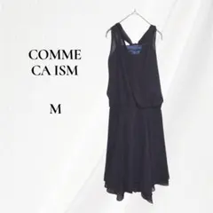 COMME CA ISM フォーマルワンピース ノースリーブ ブラック Mのサムネイル
