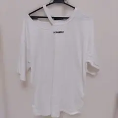 INGNI ホワイト アシンメトリー Tシャツ Mサイズ