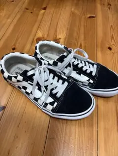 VANS チェッカーボード スニーカー ブラック ホワイト