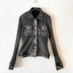 ☆【ラストシーン】ジャケット 綿100％ フルボタン 胸ポケット有 長袖 M