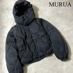 MURUAムルーア 2way フード付 ショート丈 キルティング 中綿ジャケット