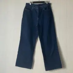 ユニクロ　UNIQLO ワイドストレートジーンズ デニム