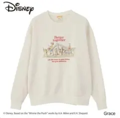 【美品】PLAZA限定　くまのプーさん　トレーナー　クリーム色