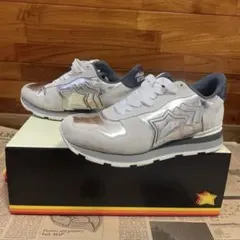 アトランティックスターズ(シルバー×グレー) イタリア製　サイズ40