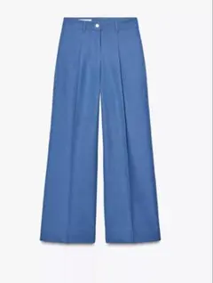 ZARA ハイウェストパンツ　ワイドレッグパンツ