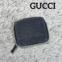 GUCCI グッチ GGキャンバス コンパクト コインケース ラウンドジップ