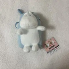 タグ付きムーミン ぬいぐるみ ポシェット ブルー 非売品