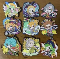 モンスト　ガチャガチャ　ラバーマスコット　9個セット