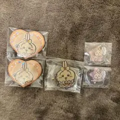 ちいかわ まじかるちいかわ うさぎ ハート缶バッジ アクリルキーホルダー