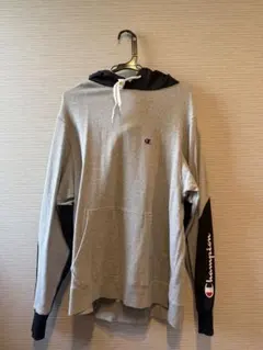 Champion フード付きパーカー Lサイズ グレー/ブラック